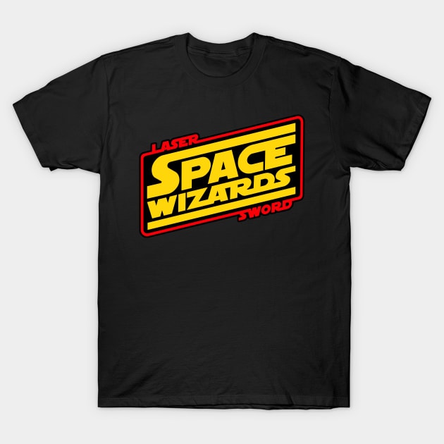 LASER SWORD SPACE WIZARDS T-Shirt by beastpop